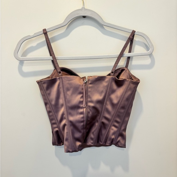 Aritzia Wilfred Bustier Corset Top in Mauve - Picture 4 of 5